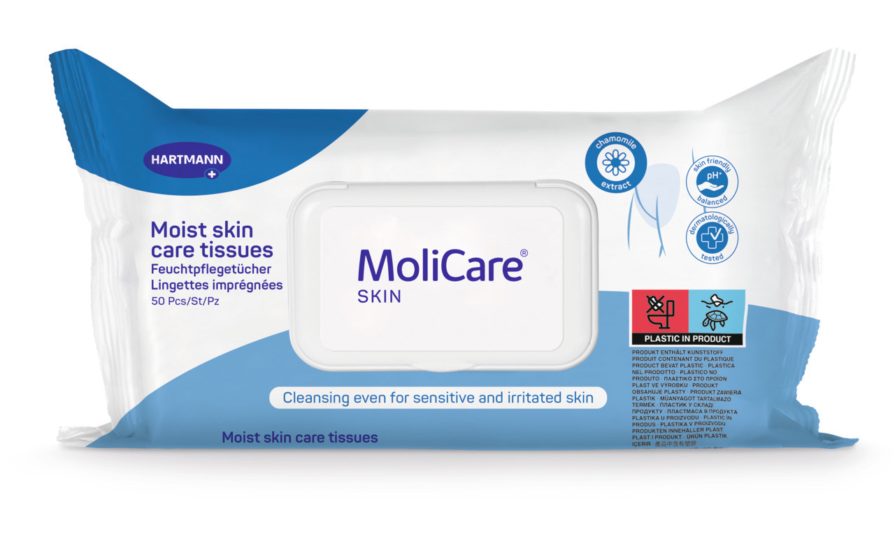 MoliCare Skin Vlhké čisticí ubrousky 50 ks MoliCare