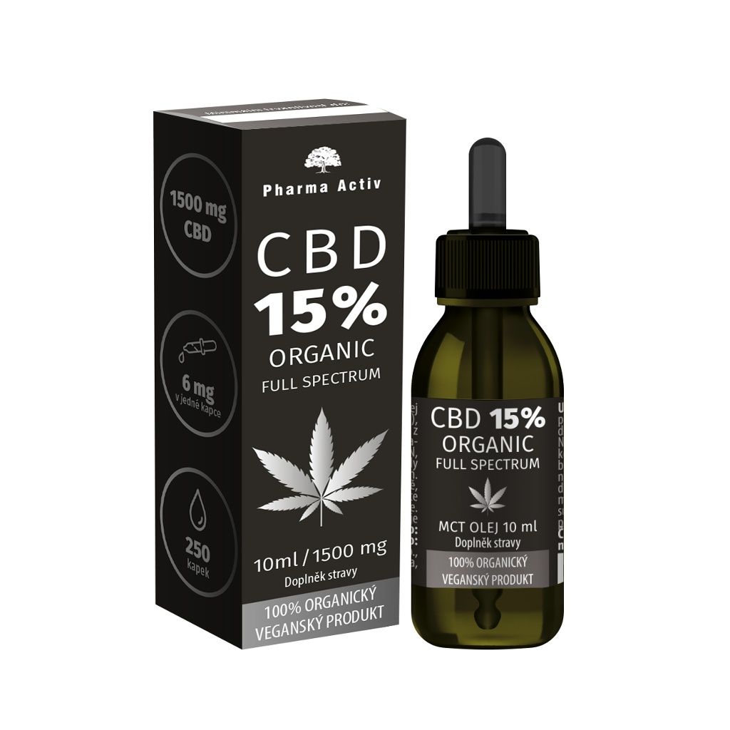 Pharma Activ CBD 15% ORGANIC 1500 mg Full Spectrum 10 ml Pharma Activ