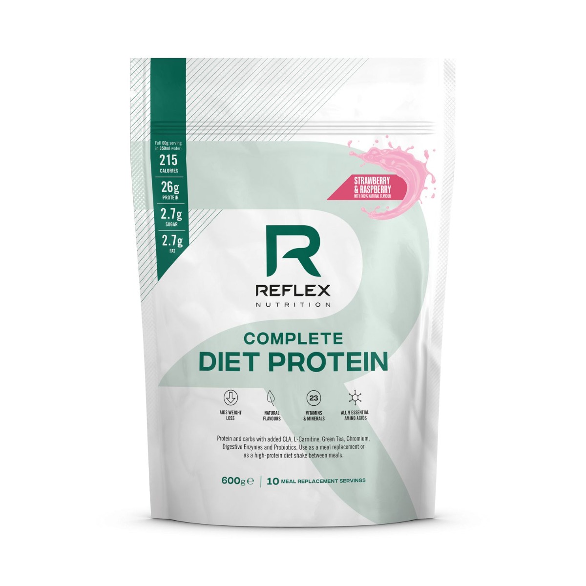 Reflex Nutrition Complete Diet Protein jahoda a malina 600 g Reflex Nutrition