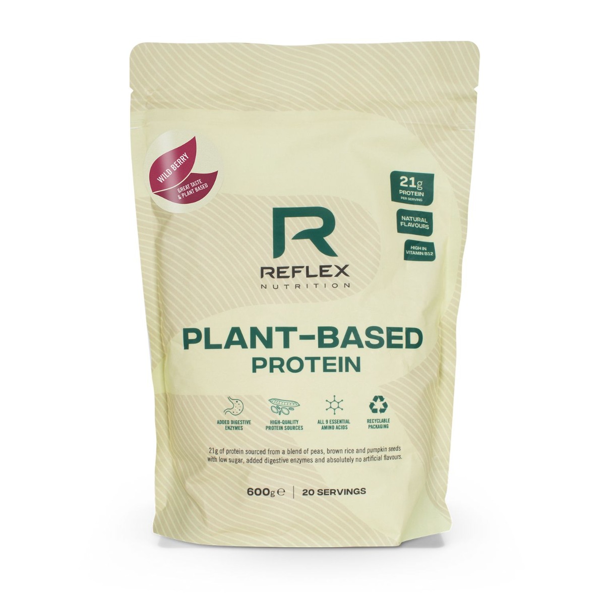 Reflex Nutrition Plant Based Protein lesní plody 600 g Reflex Nutrition