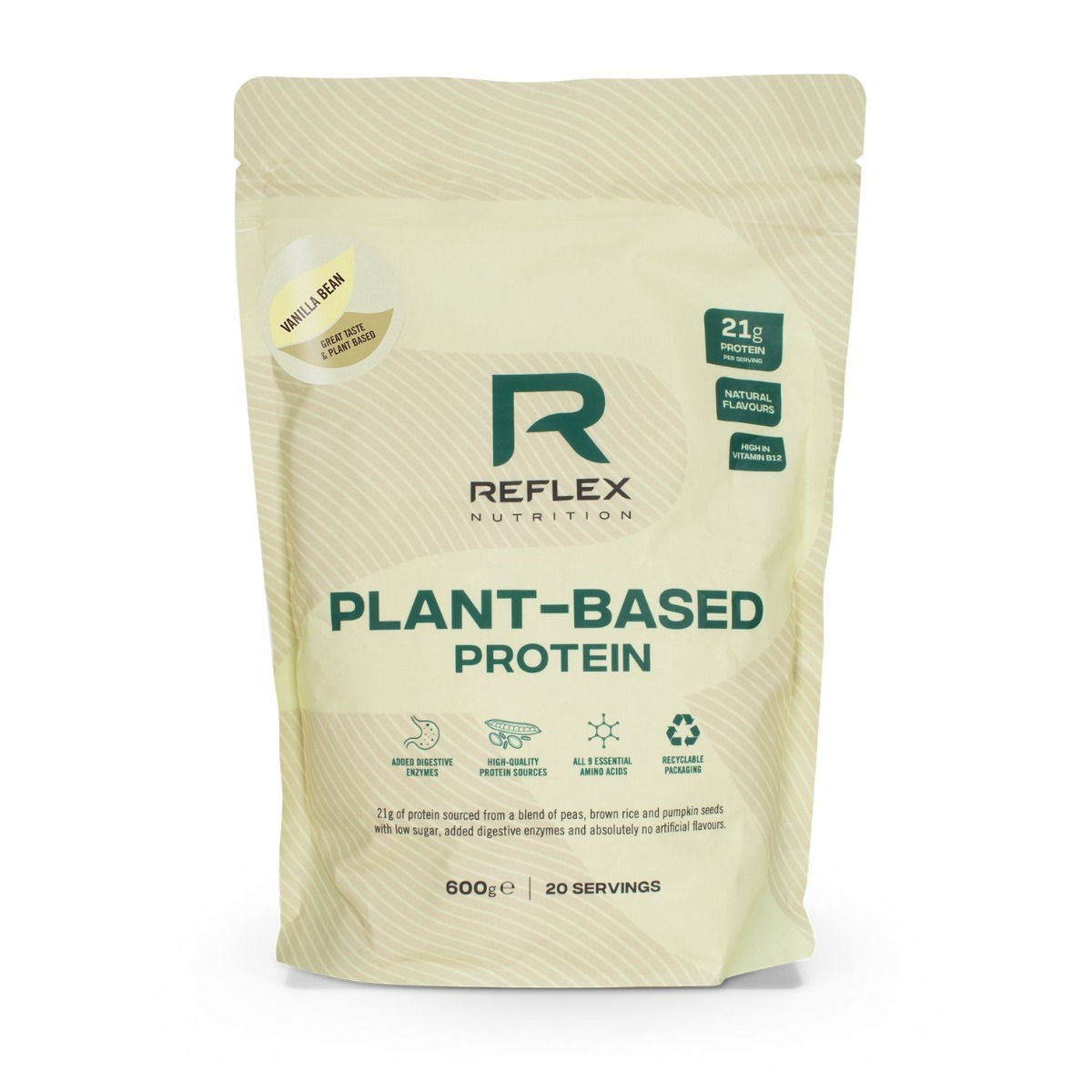 Reflex Nutrition Plant Based Protein vanilka 600 g Reflex Nutrition