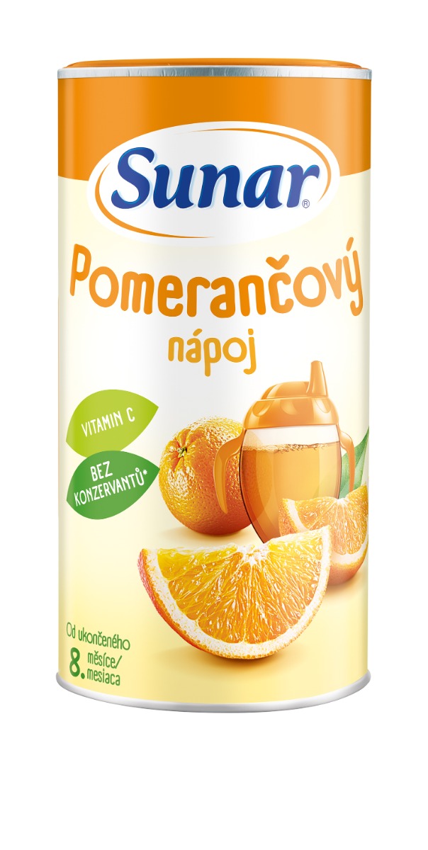 Sunar Rozpustný nápoj pomerančový 200 g Sunar