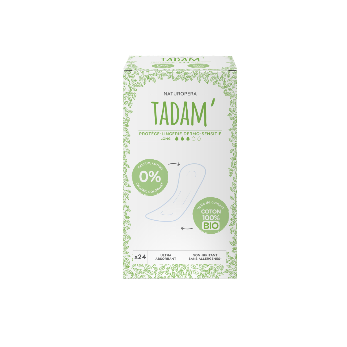 Tadam Dermo sensitivní slipové vložky z BIO bavlny large 24 ks Tadam