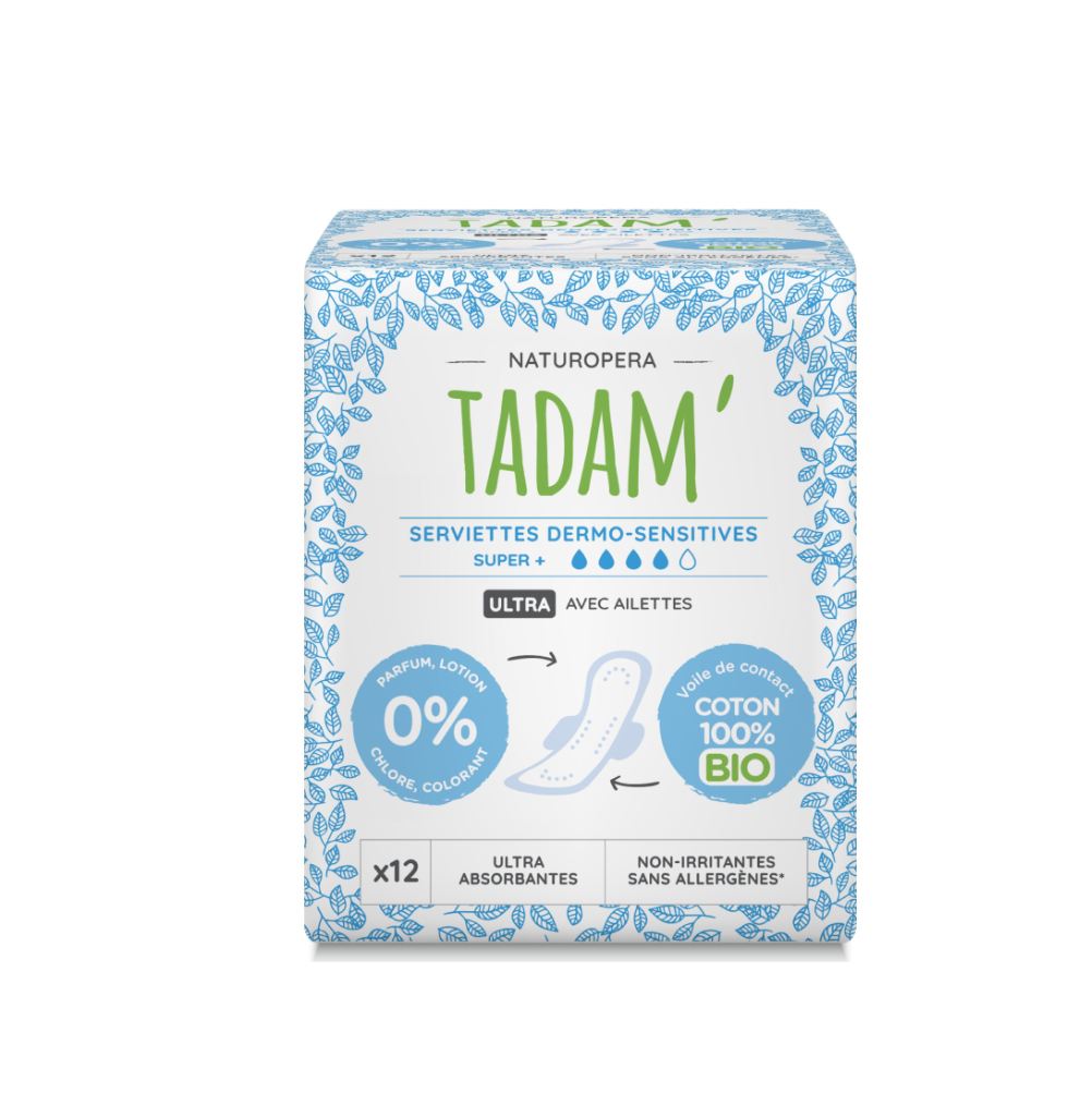 Tadam Dermo sensitivní vložky z BIO bavlny super 12 ks Tadam