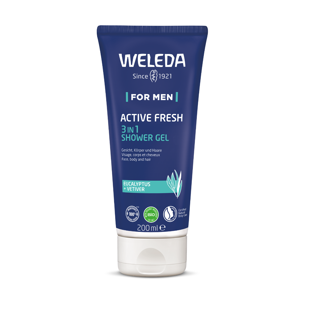 Weleda BIO For Men Active Fresh 3in1 sprchový gel 200 ml Weleda