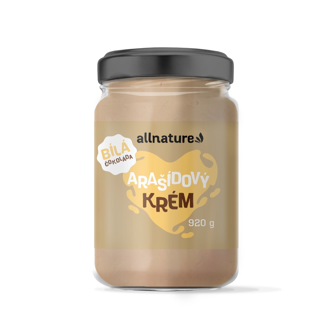 Allnature Arašídový krém bílá čokoláda 920 g Allnature