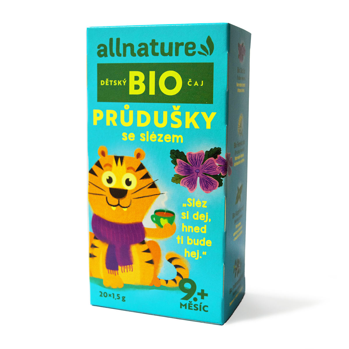 Allnature BIO Průdušky se slézem dětský čaj 20x1