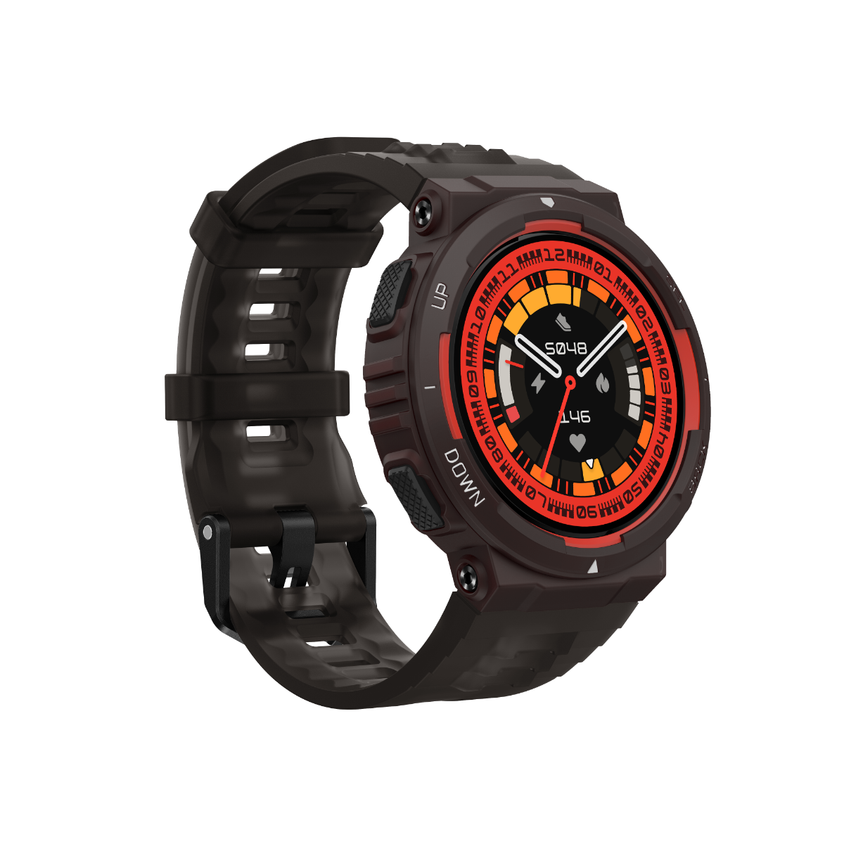 Amazfit Active Edge Lava Black chytré hodinky Amazfit