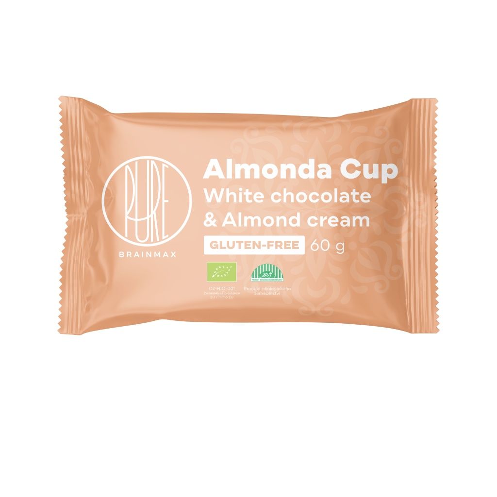 BrainMax Pure Almonda Cup BIO čokokošíček s mandlovým krémem 60 g BrainMax Pure