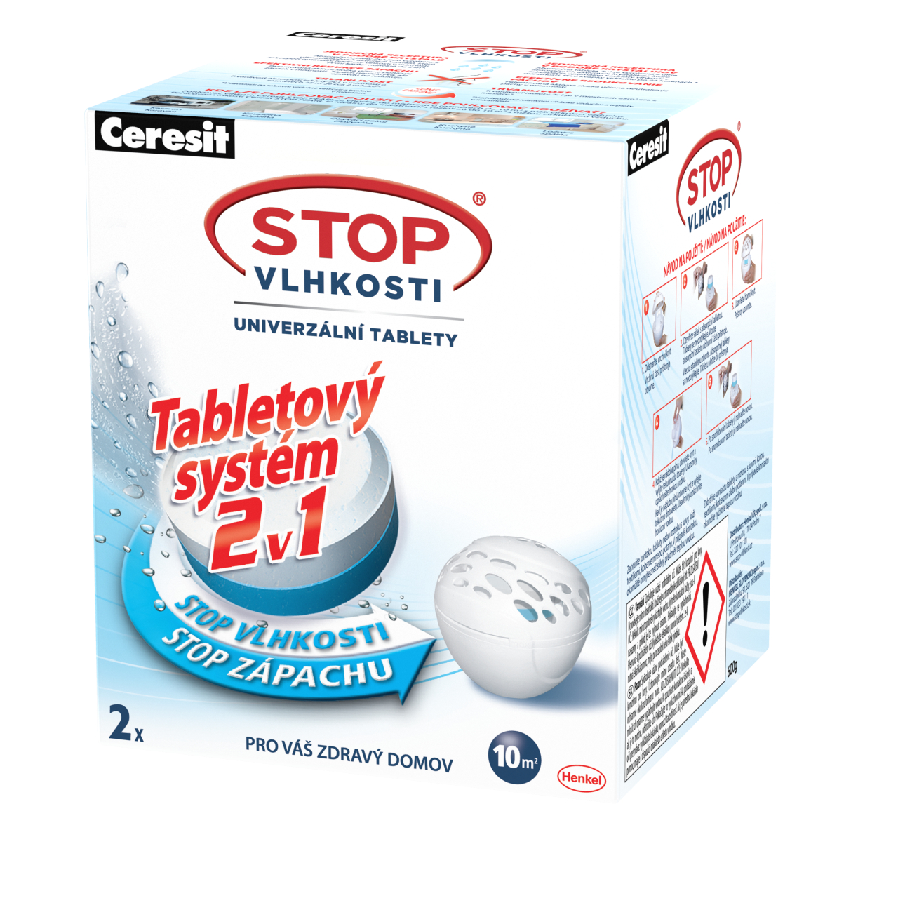 Ceresit STOP VLHKOSTI Pearl náhradní tablety 2x300 g neutrální Ceresit