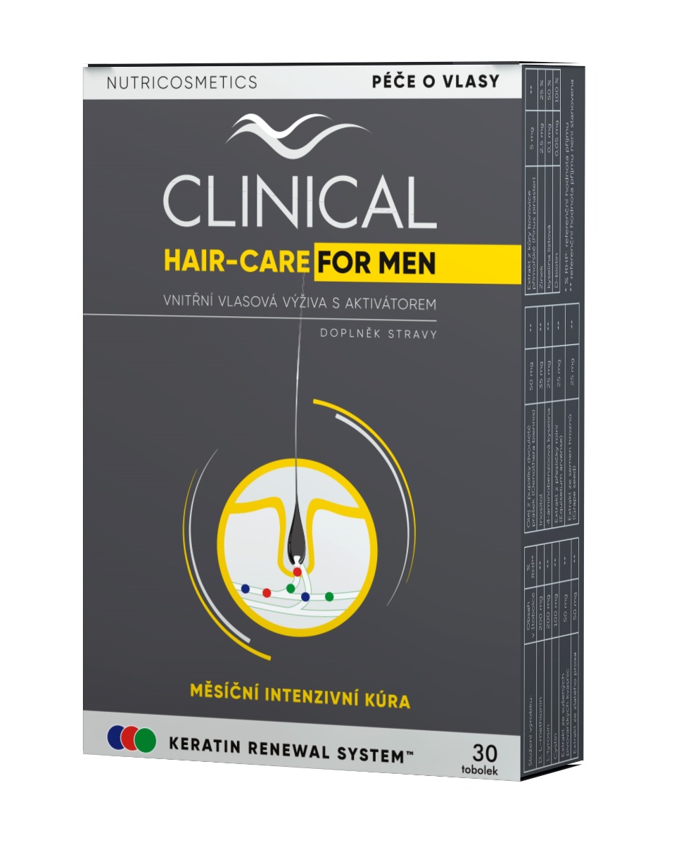 Clinical Hair-Care FOR MEN měsíční kúra 30 tobolek Clinical