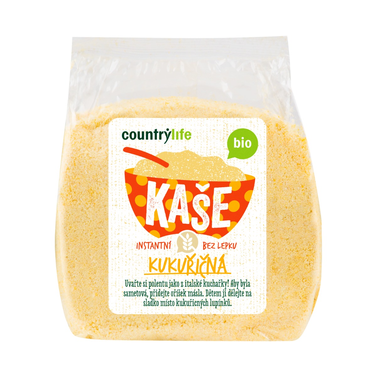 Country Life Kaše kukuřičná BIO 250 g Country Life