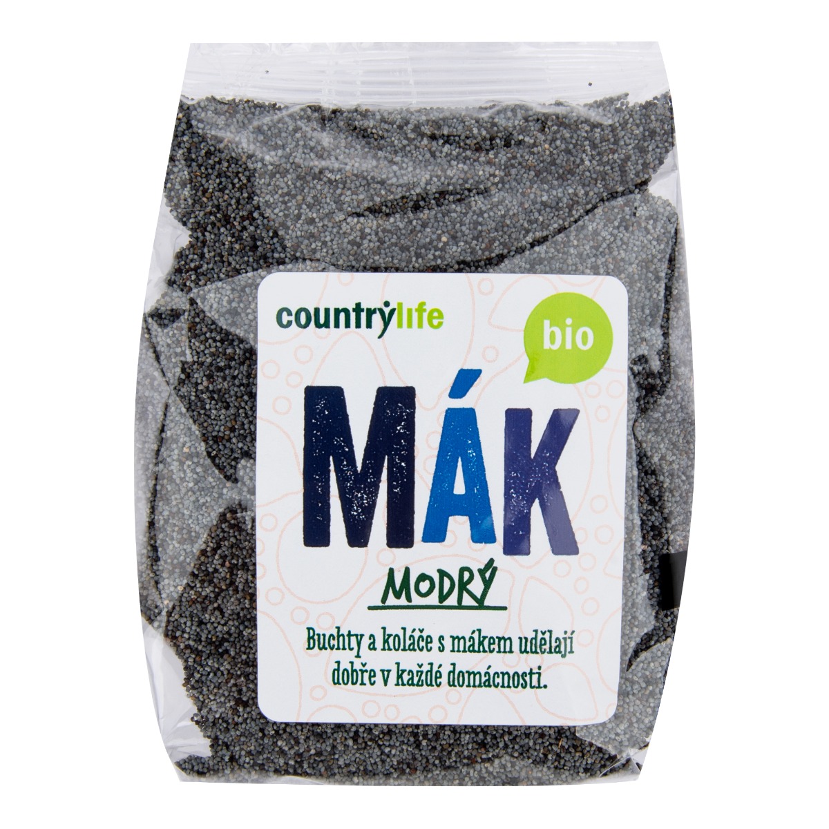 Country Life Mák modrý BIO 250 g Country Life