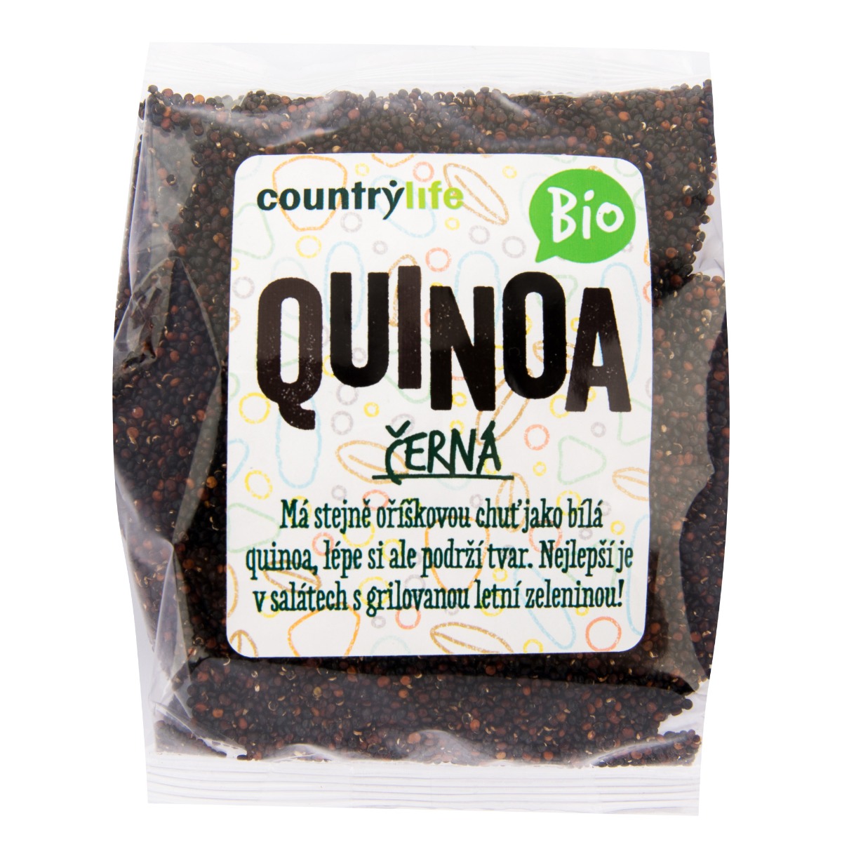 Country Life Quinoa černá BIO 250 g Country Life