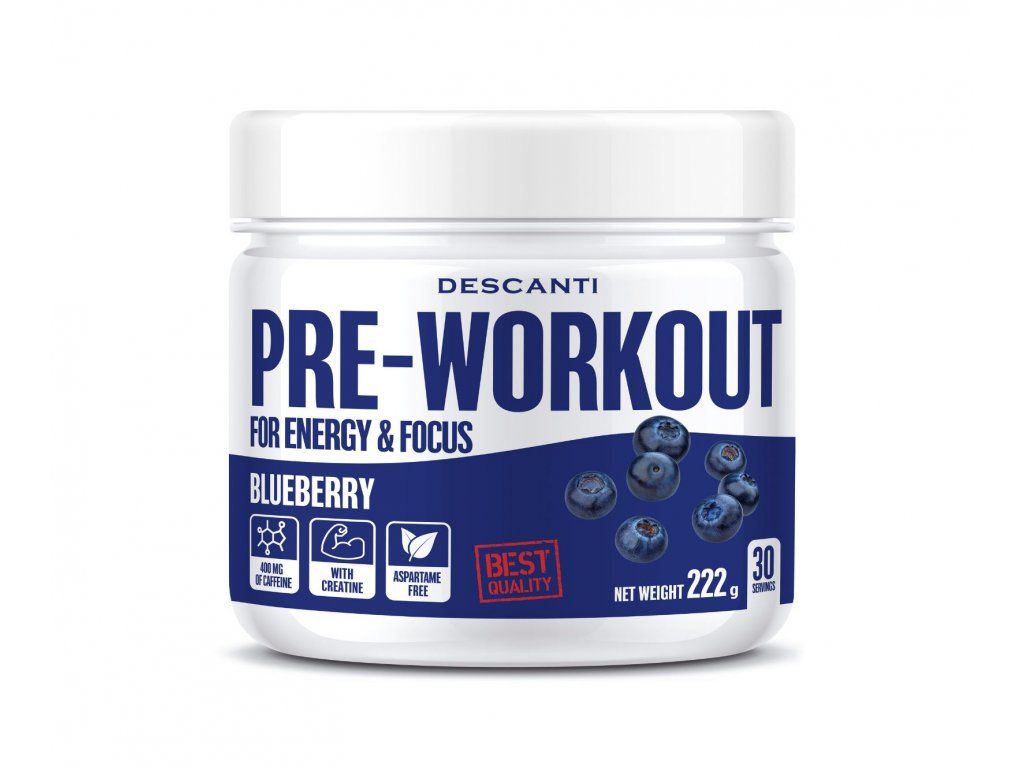 DESCANTI Pre Workout blueberry 222 g DESCANTI