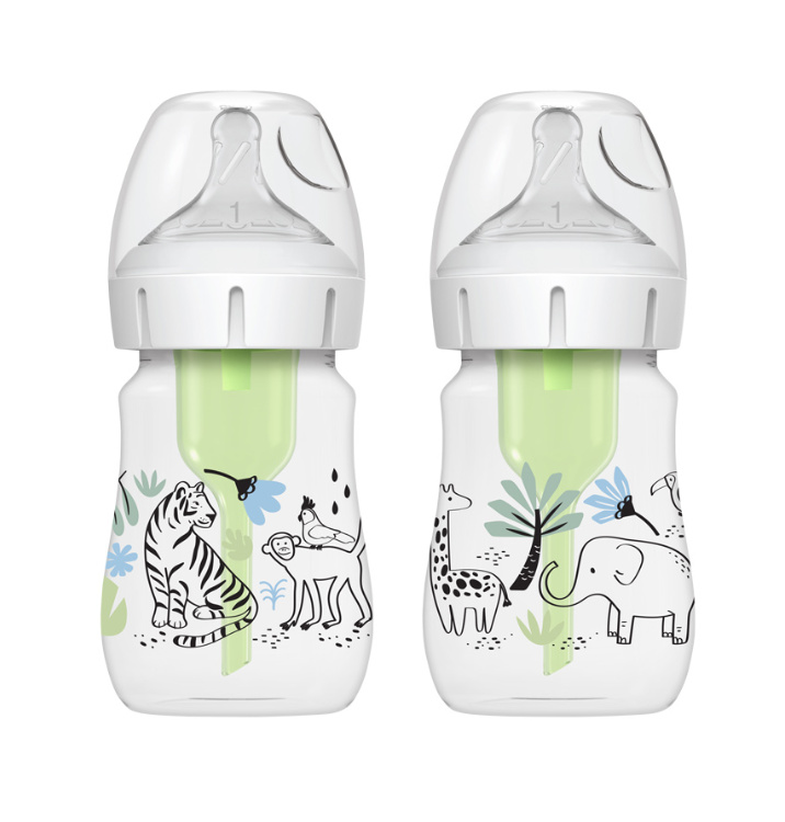 Dr.Browns Kojenecká láhev Anti-Colic Options+ Džungle 150 ml 2 ks Dr.Browns