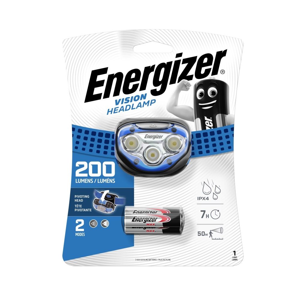 Energizer Headlight Vision 200lm 3xAAA svítilna 1 ks Energizer