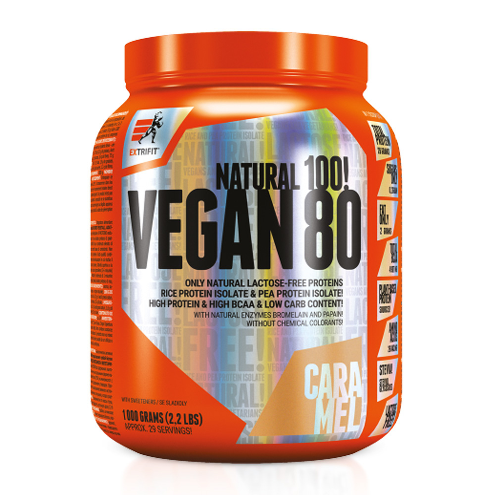 Extrifit Vegan 80 Caramel 1000 g Extrifit