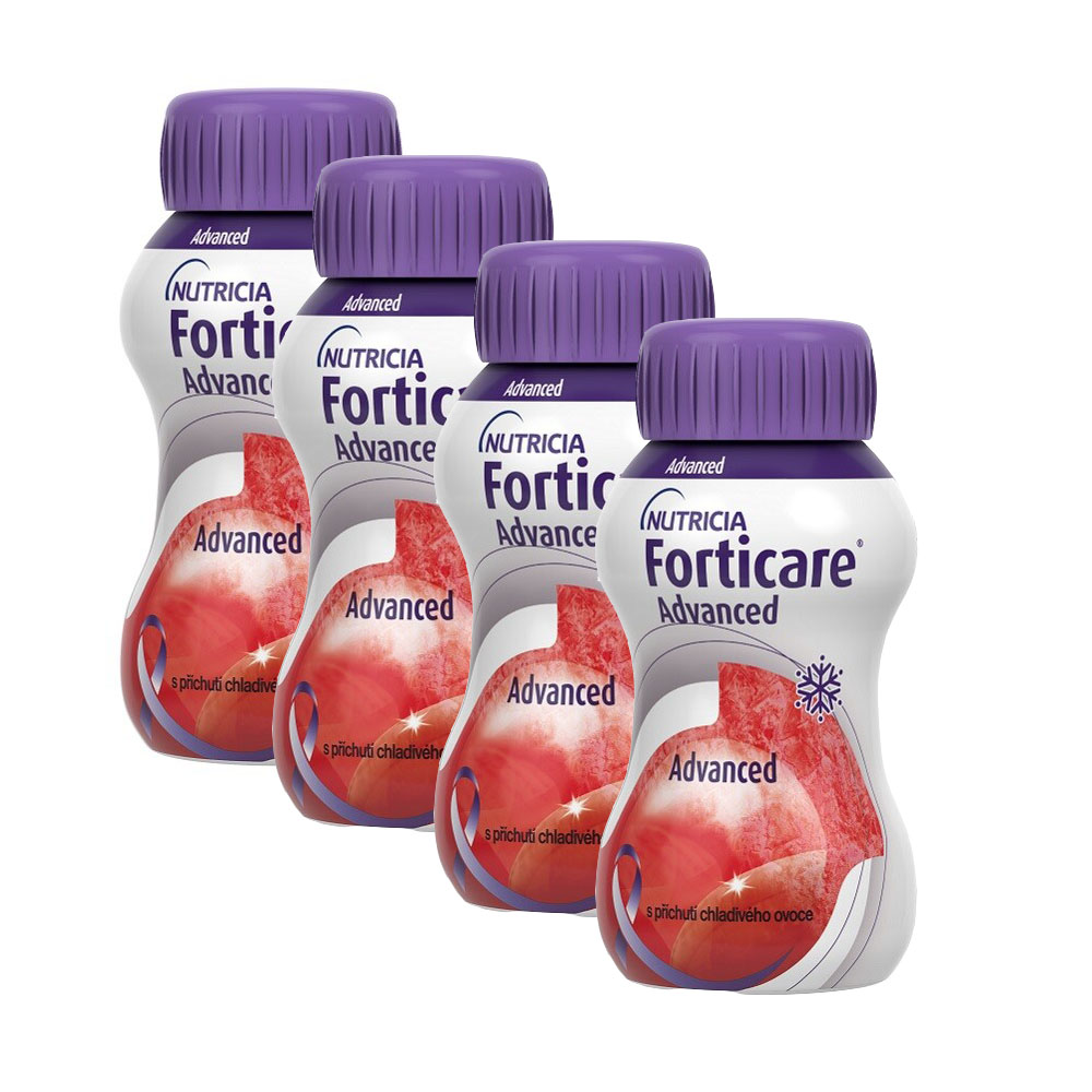 FortiCare Advanced s příchutí chladivého ovoce 4x125 ml FortiCare