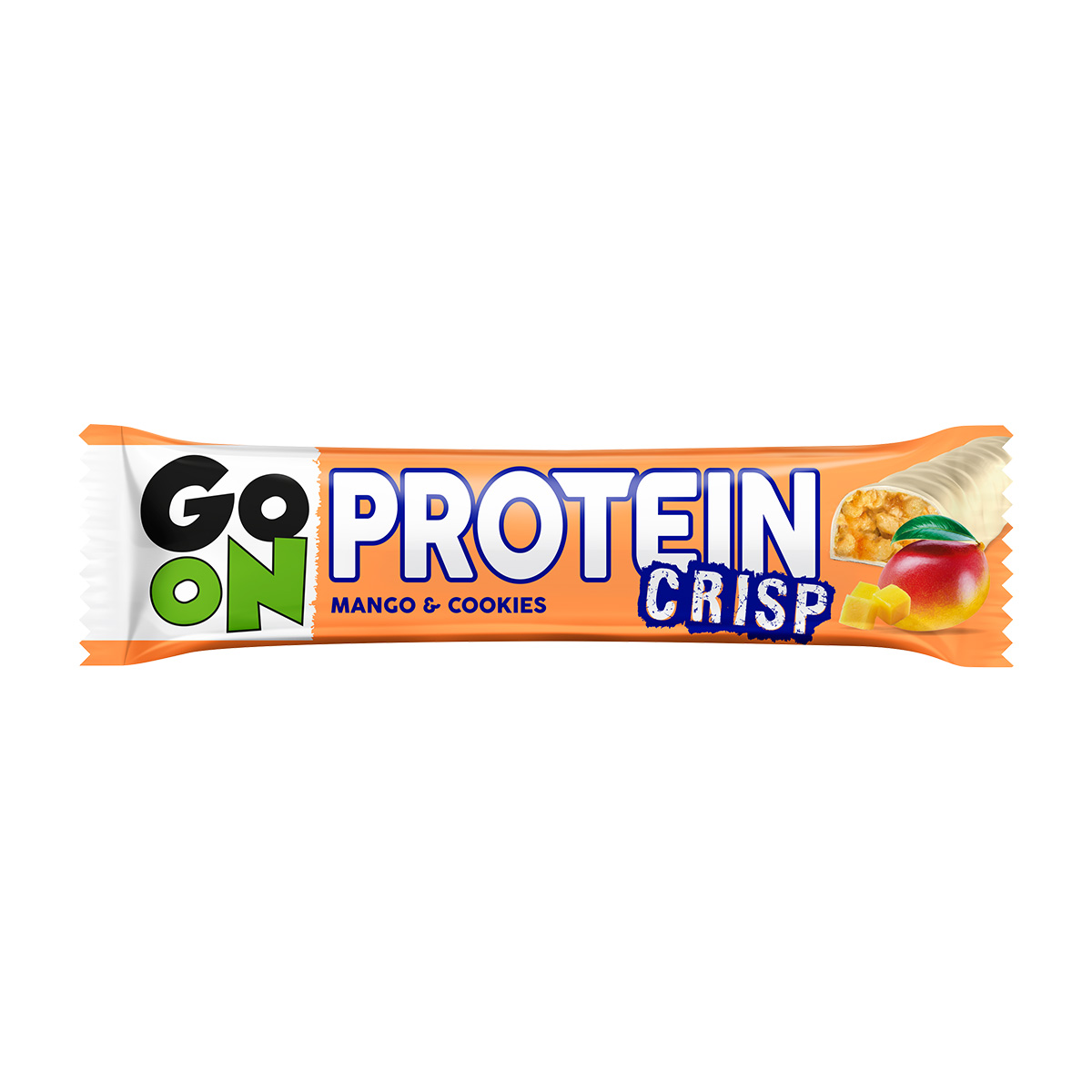 GO ON! Proteinová tyčinka Crisp mango a cookies 45 g GO ON!