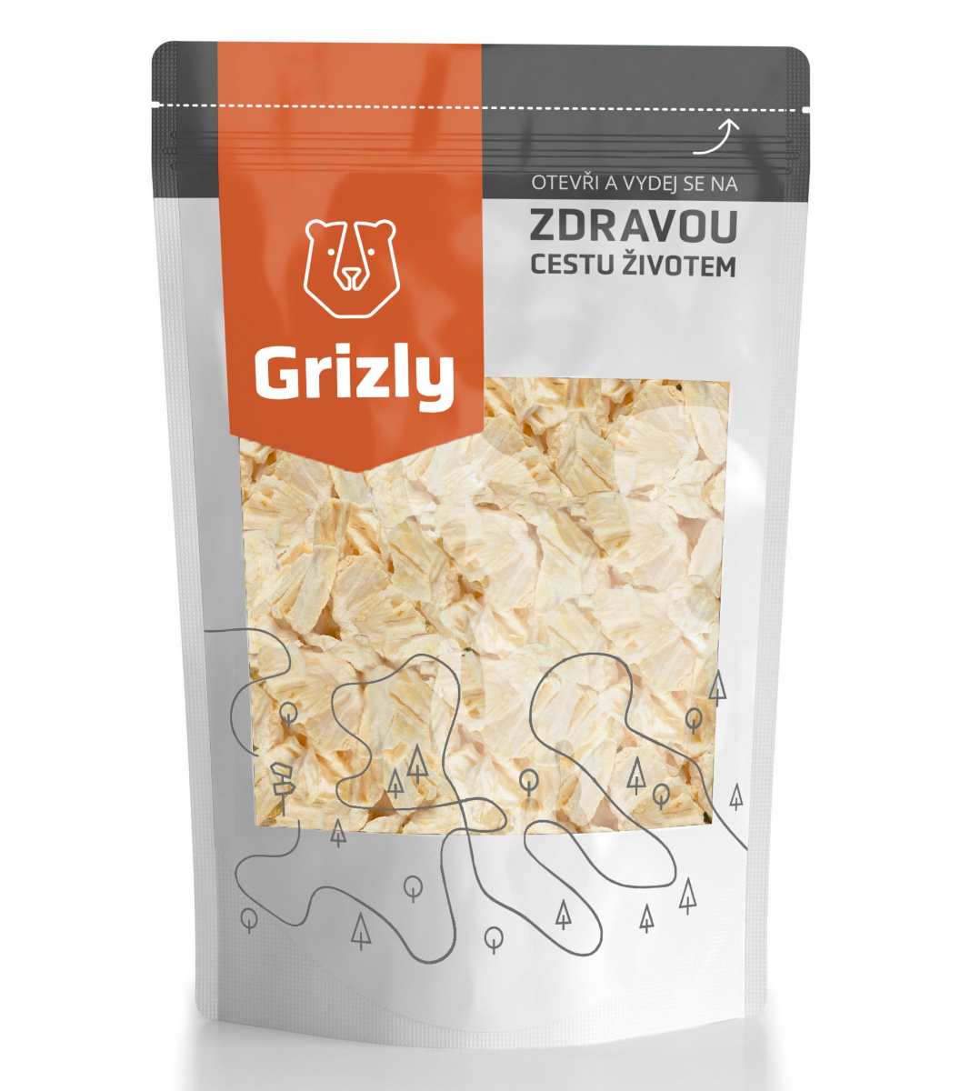 Grizly Ananas lyofilizovaný XXL 125 g Grizly