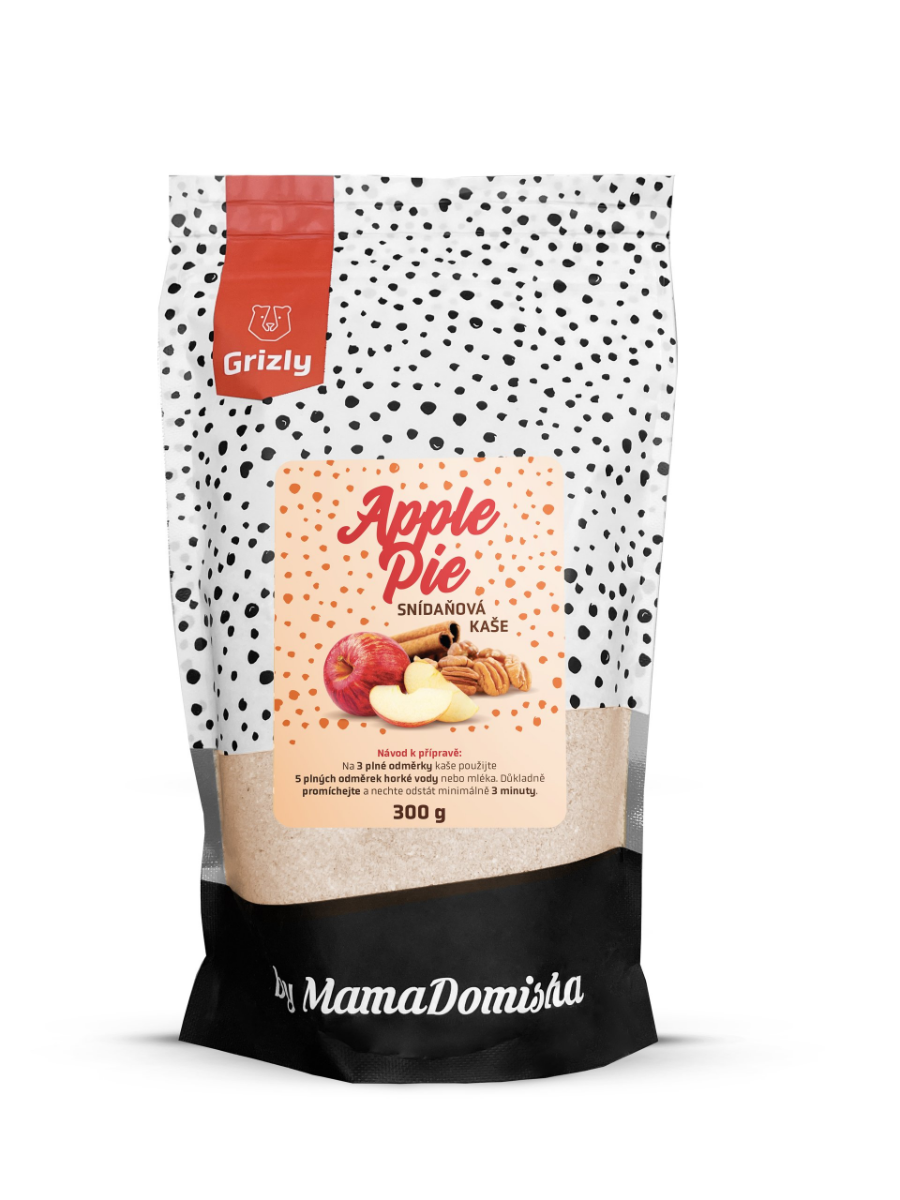 Grizly Apple pie by MamaDomisha snídaňová kaše 300 g Grizly