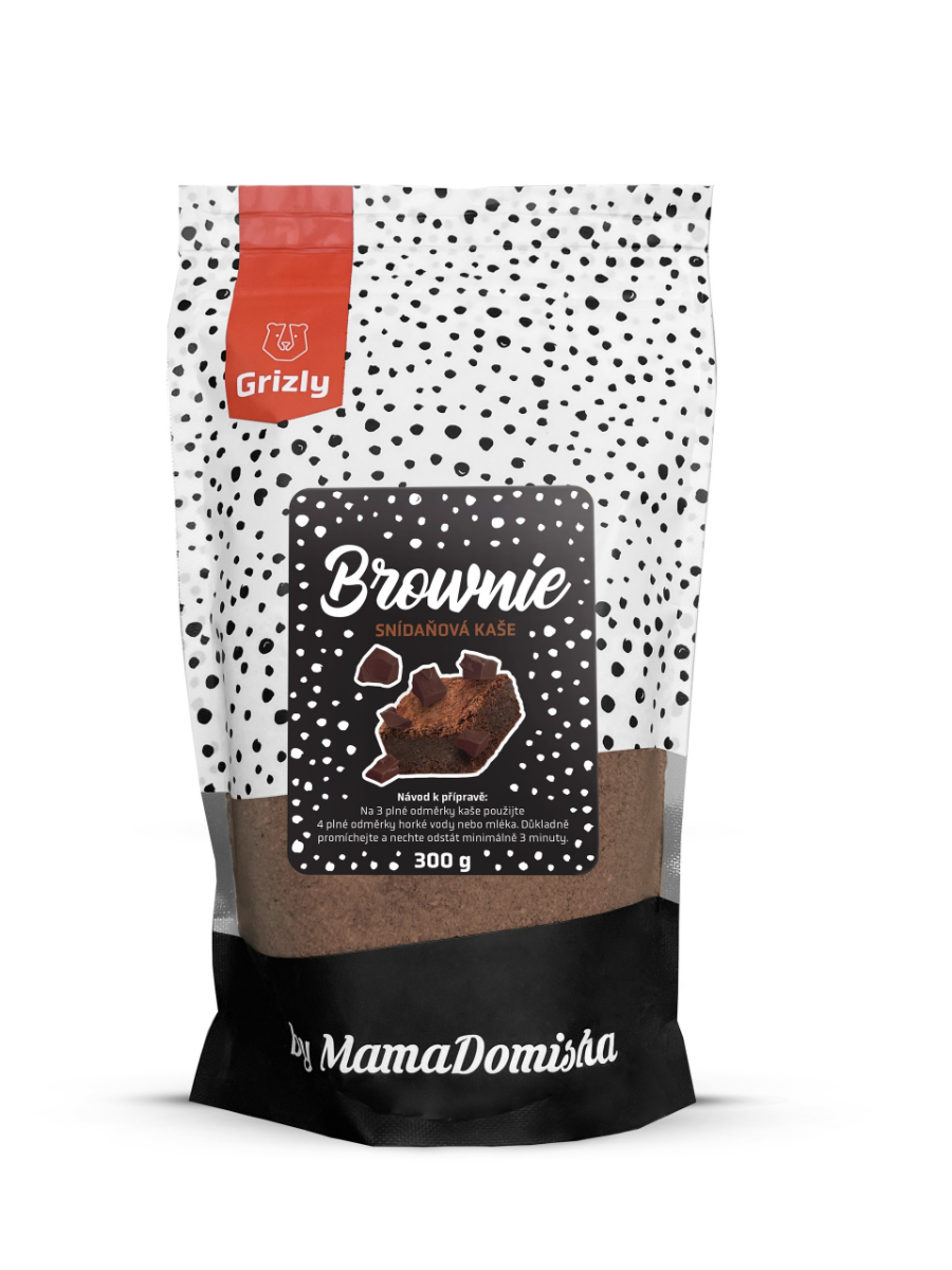 Grizly Brownie by MamaDomisha snídaňová kaše 300 g Grizly