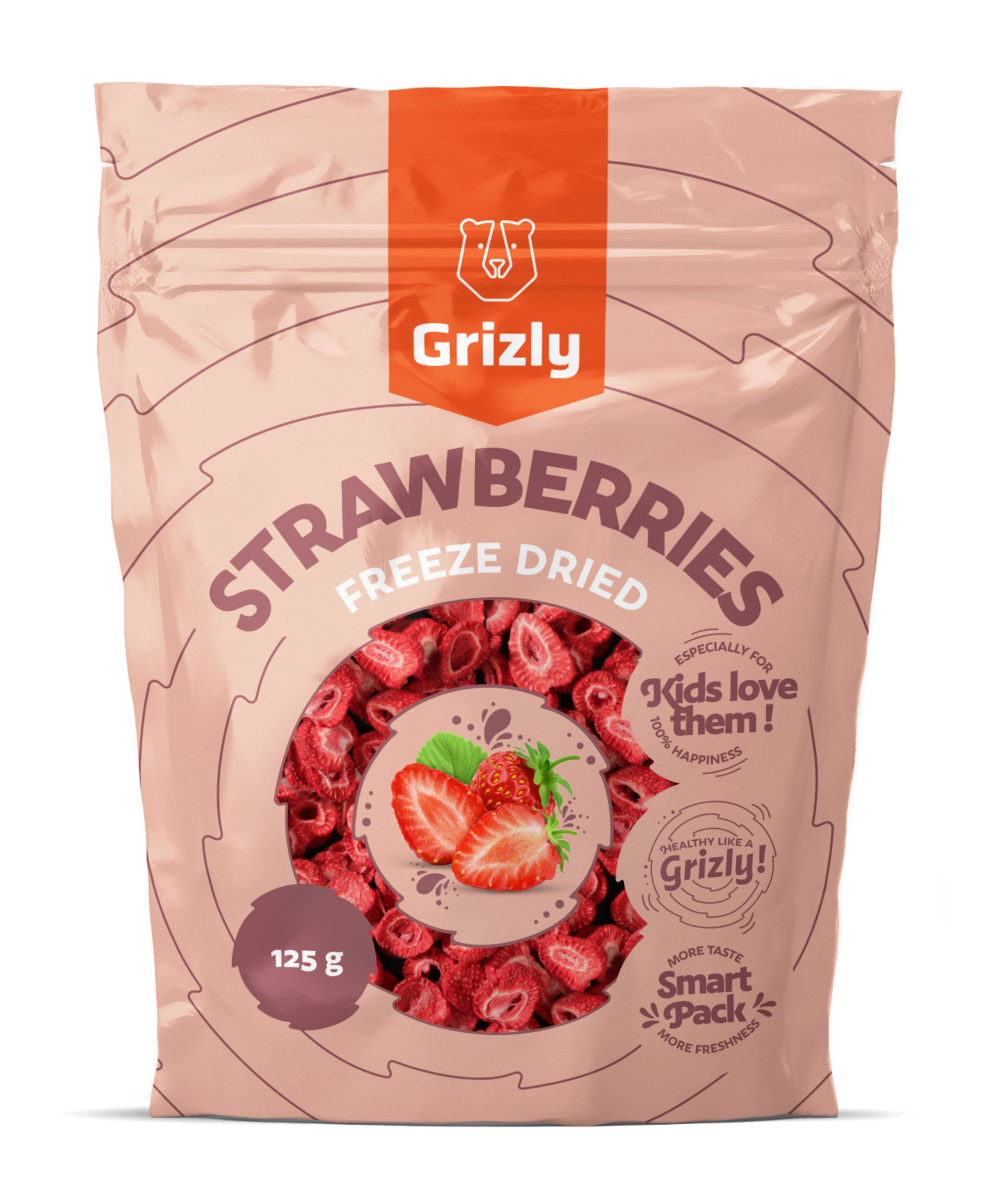 Grizly Jahody lyofilizované XXL 125 g Grizly