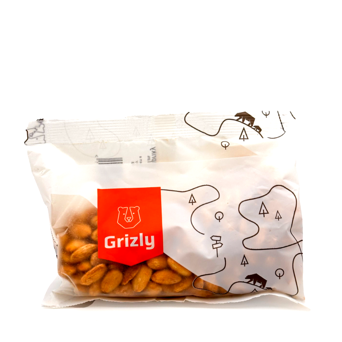 Grizly Mandle loupané s příchutí červené papriky 250 g Grizly