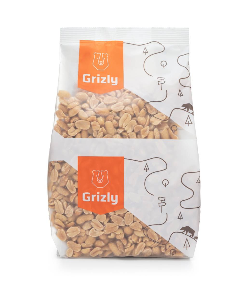 Grizly Pražené arašídy nesolené loupané 1000 g Grizly