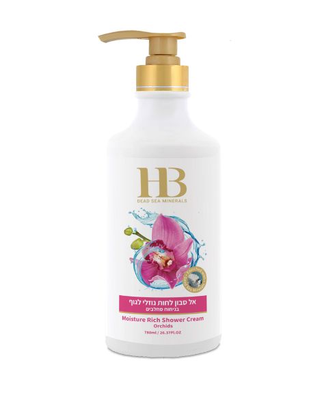 H&B Dead Sea Minerals Zvlhčující sprchový gel Orchidea 780 ml H&B Dead Sea Minerals