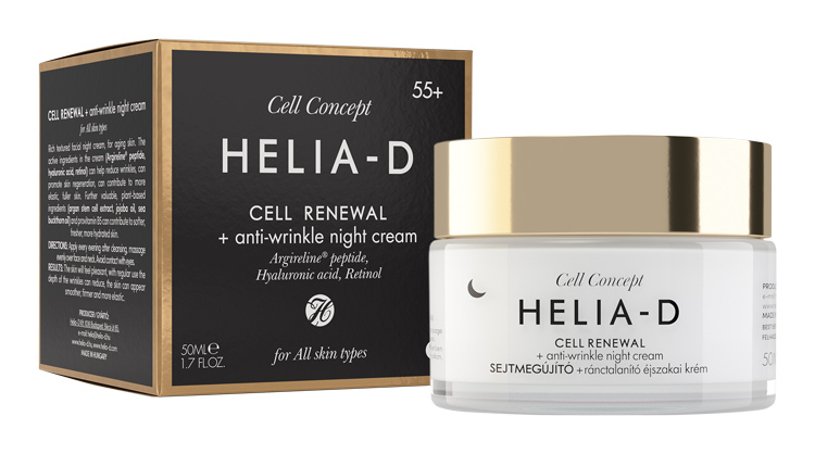 Helia-D Cell Concept Noční krém proti vráskám 55+ 50 ml Helia-D