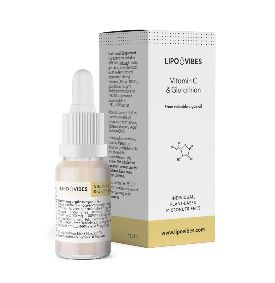 LipoVibes Pure Vitamin C & Glutathion 10 ml LipoVibes