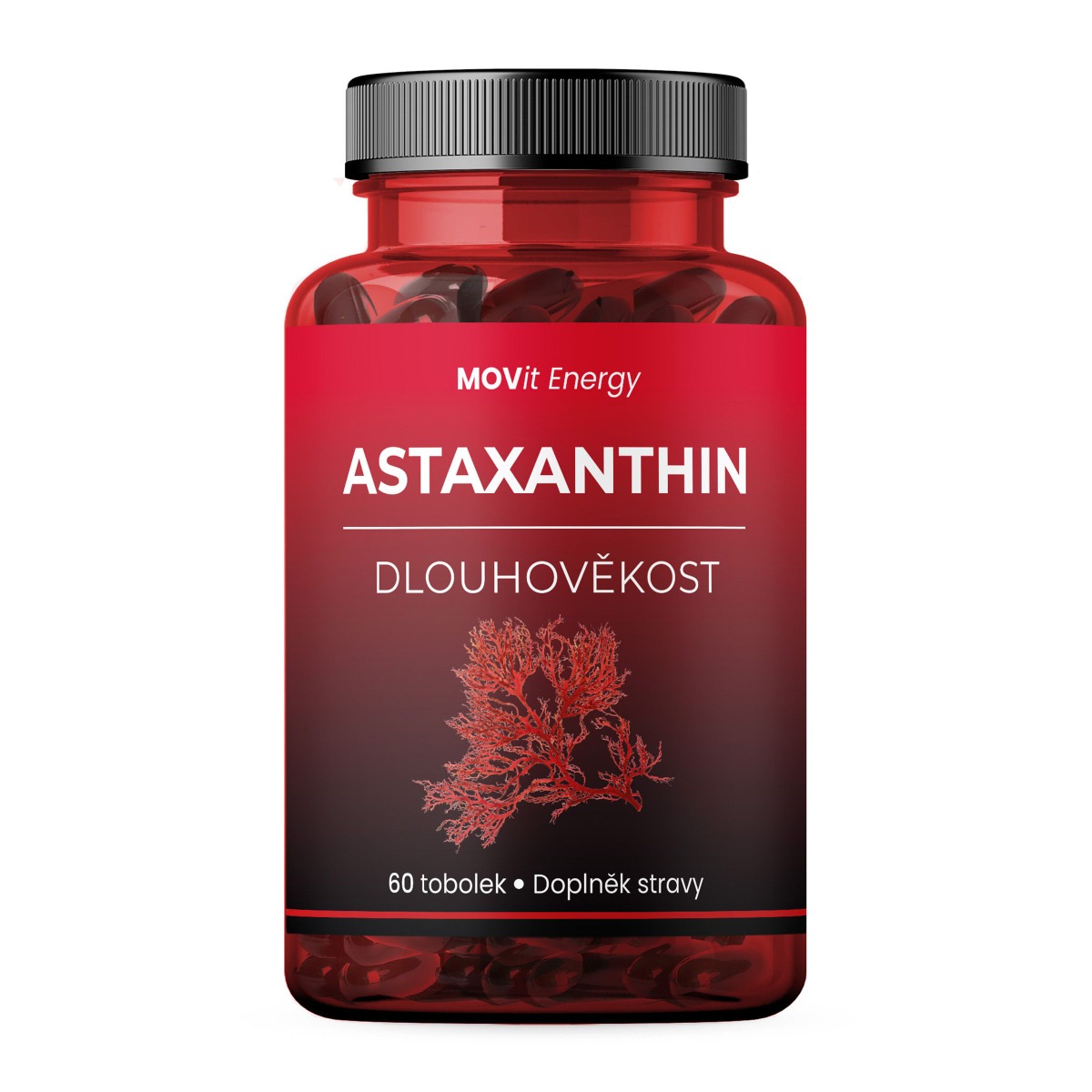 MOVit Energy Astaxanthin Dlouhověkost 60 tobolek MOVit Energy