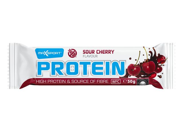 Max Sport Proteinová tyčinka cherry 50 g Max Sport