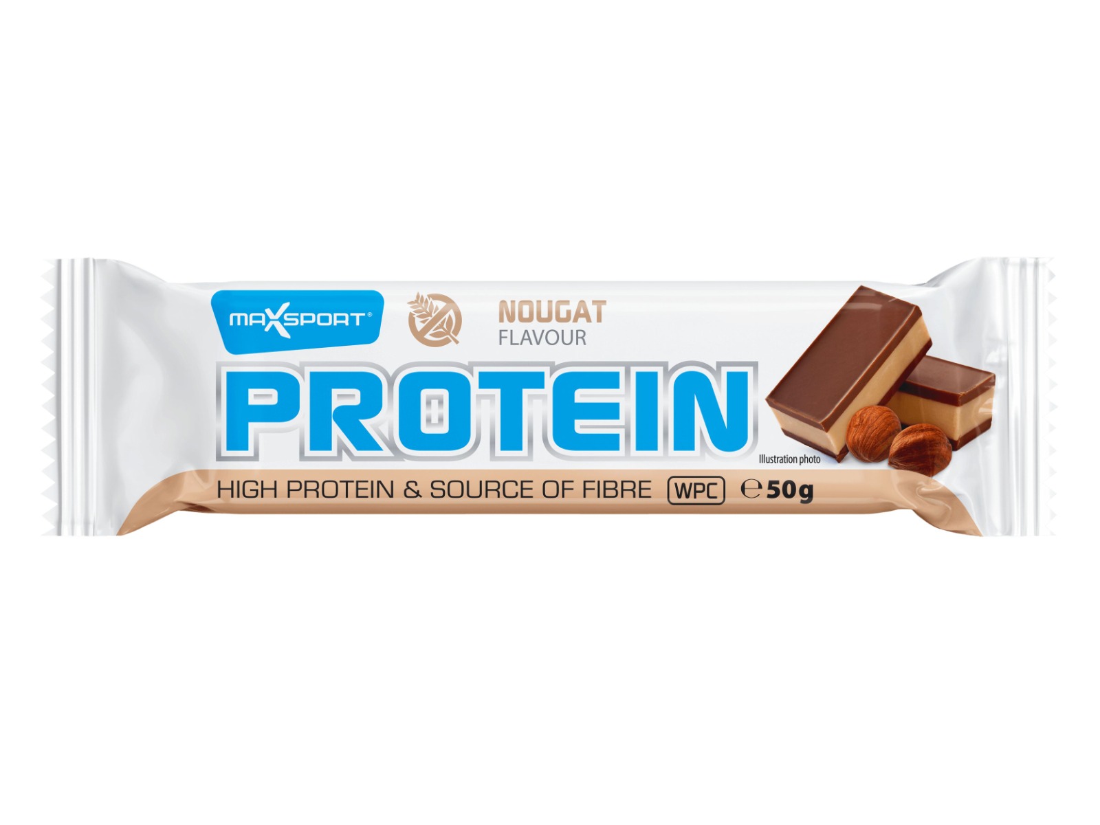 Max Sport Proteinová tyčinka nugát 50 g Max Sport