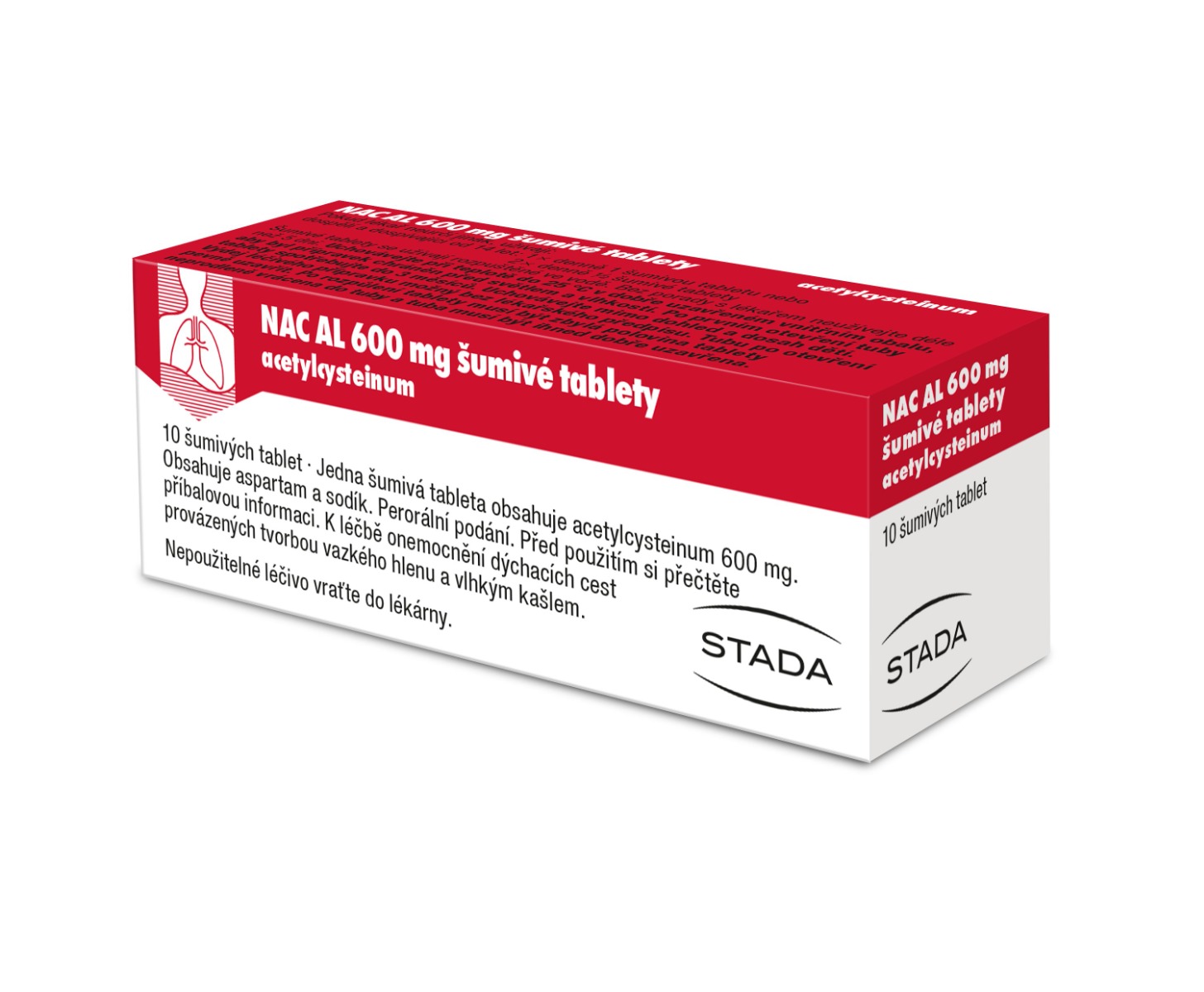 NAC AL 600 mg 10 šumivých tablet NAC