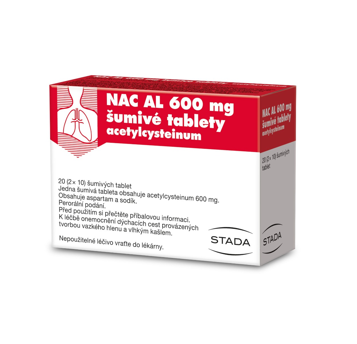 NAC AL 600 mg 20 šumivých tablet NAC