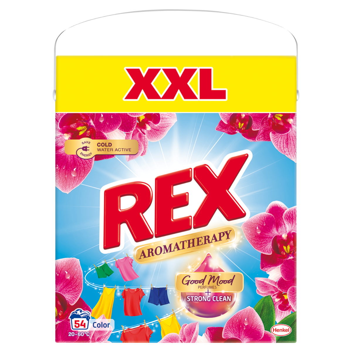 Rex Prací prášek Aromatherapy Orchid Box 54 dávek Rex