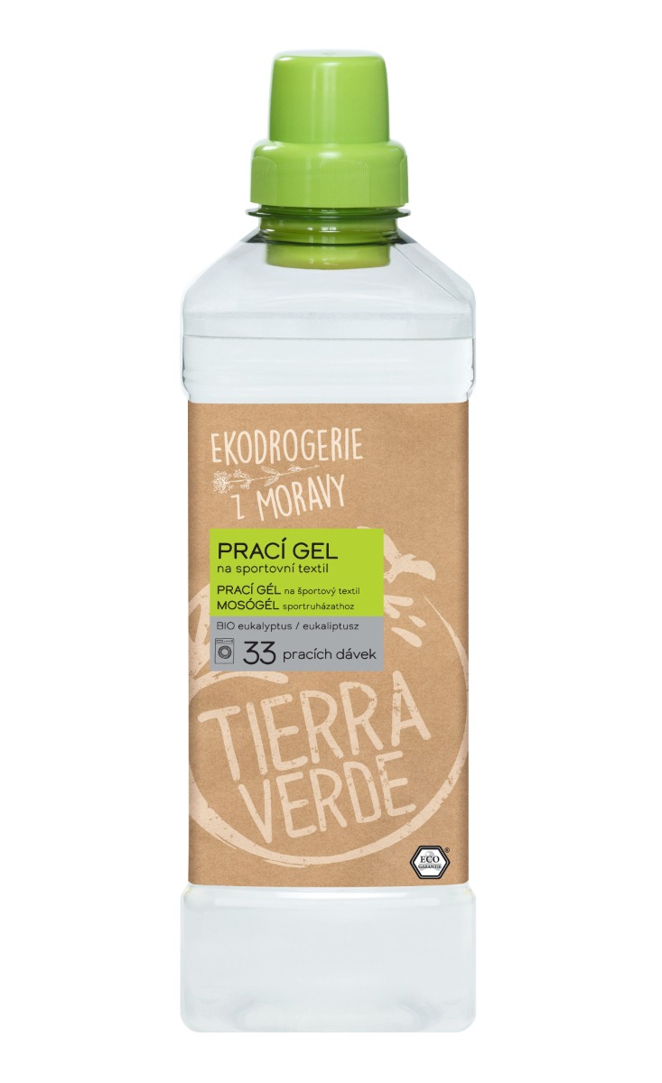 Tierra Verde Prací gel na sportovní textil s BIO eukalyptovou silicí 1 l Tierra Verde