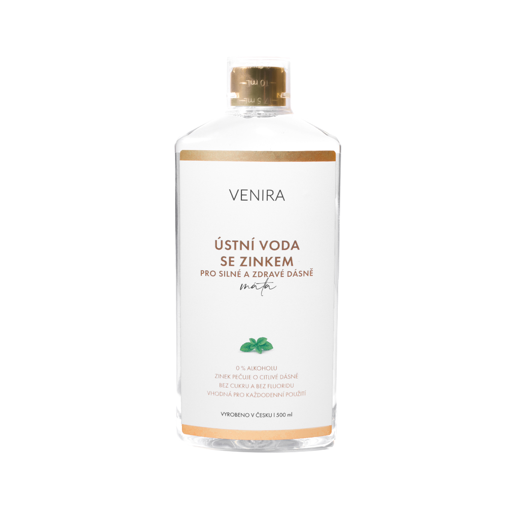 Venira Ústní voda se zinkem máta 500 ml Venira