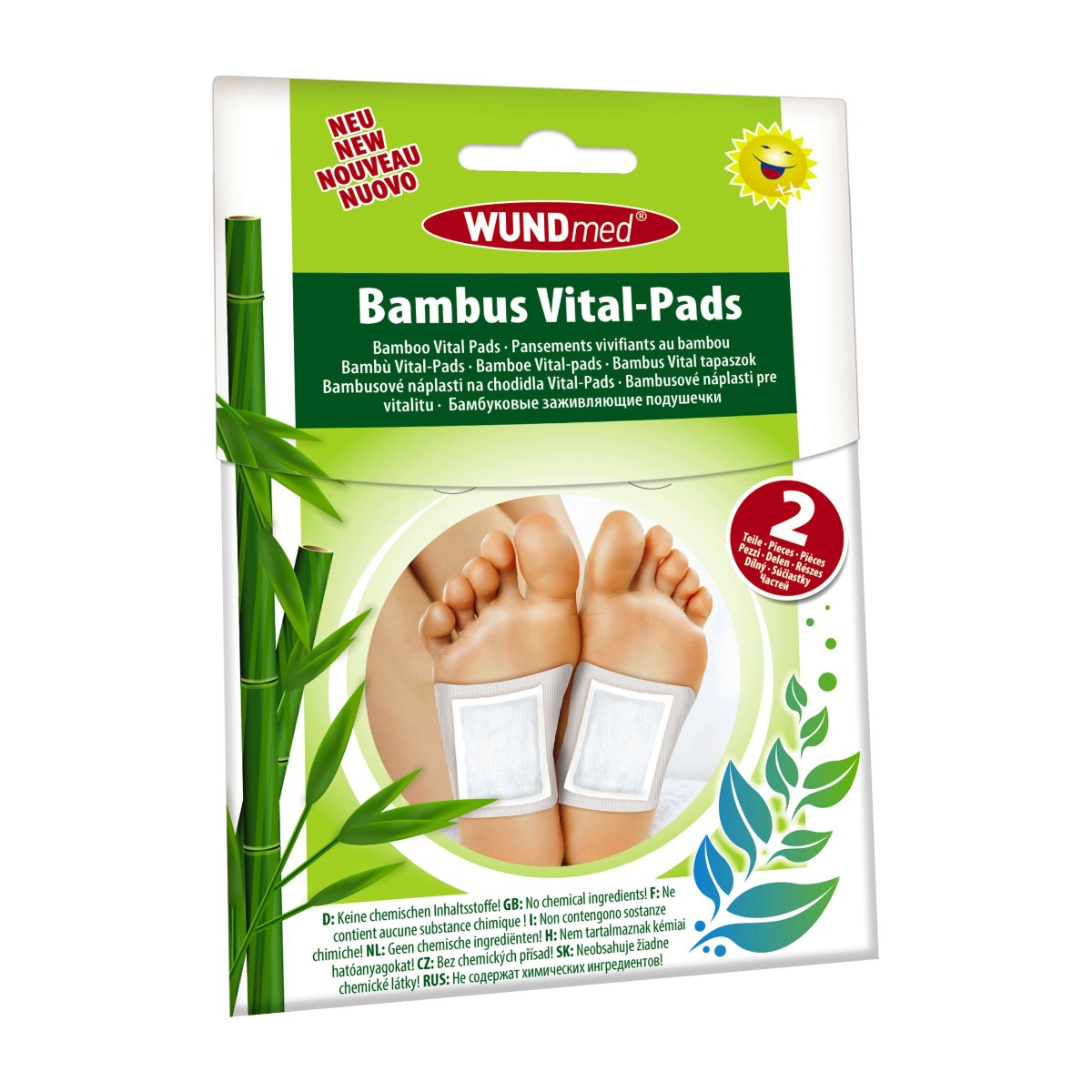 WUNDmed Bambus Vital detoxikační náplasti 2 ks WUNDmed