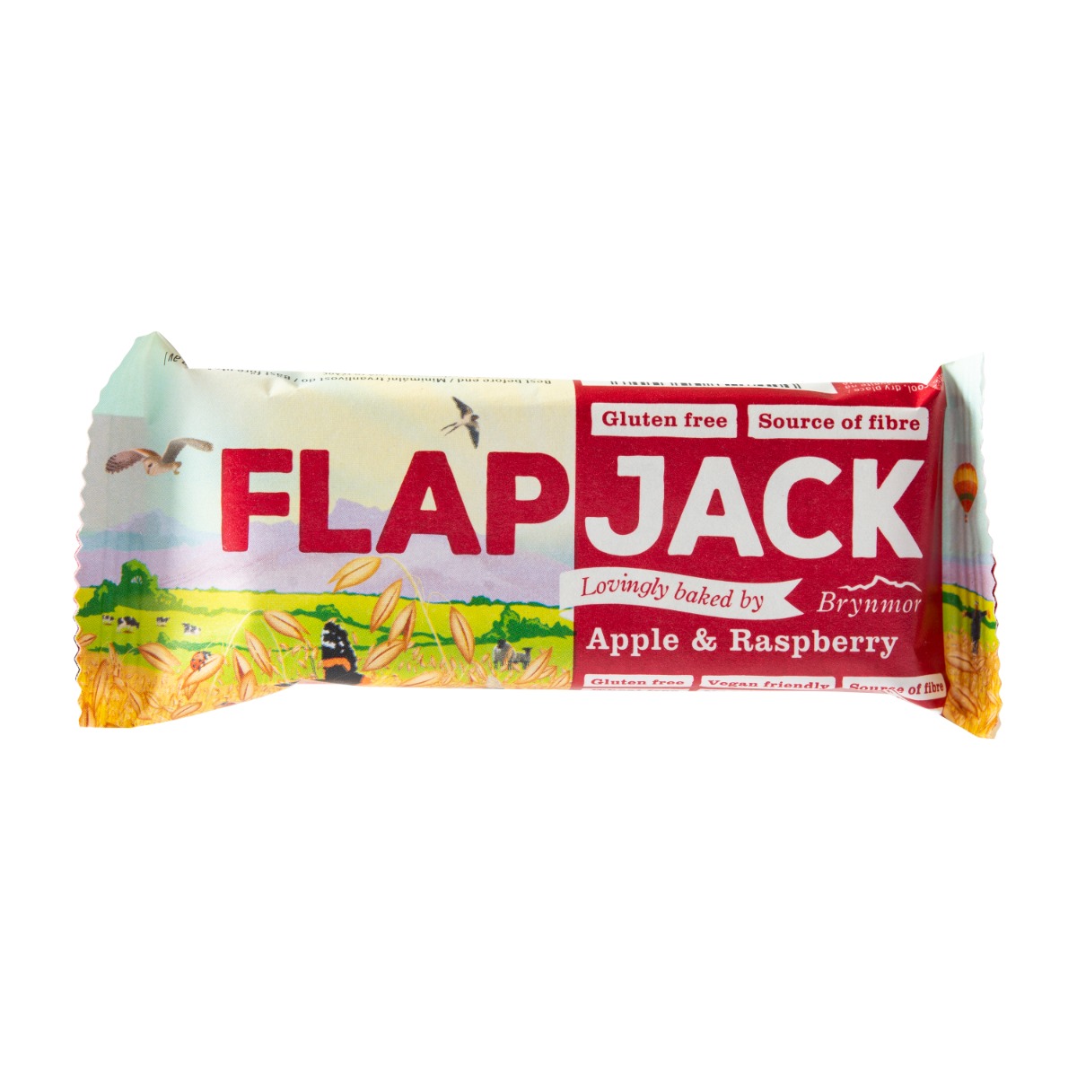 Wholebake Flapjack ovesný bezlepkový malina-jablečná šťáva 80 g Wholebake