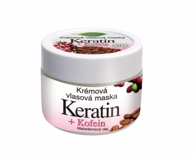 BIO BIONE Keratin + Kofein Krémová vlasová maska 260 ml BIO BIONE