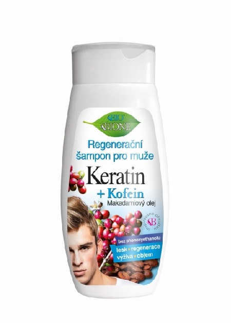 BIO BIONE Keratin + Kofein Regenerační šampon pro muže 260 ml BIO BIONE