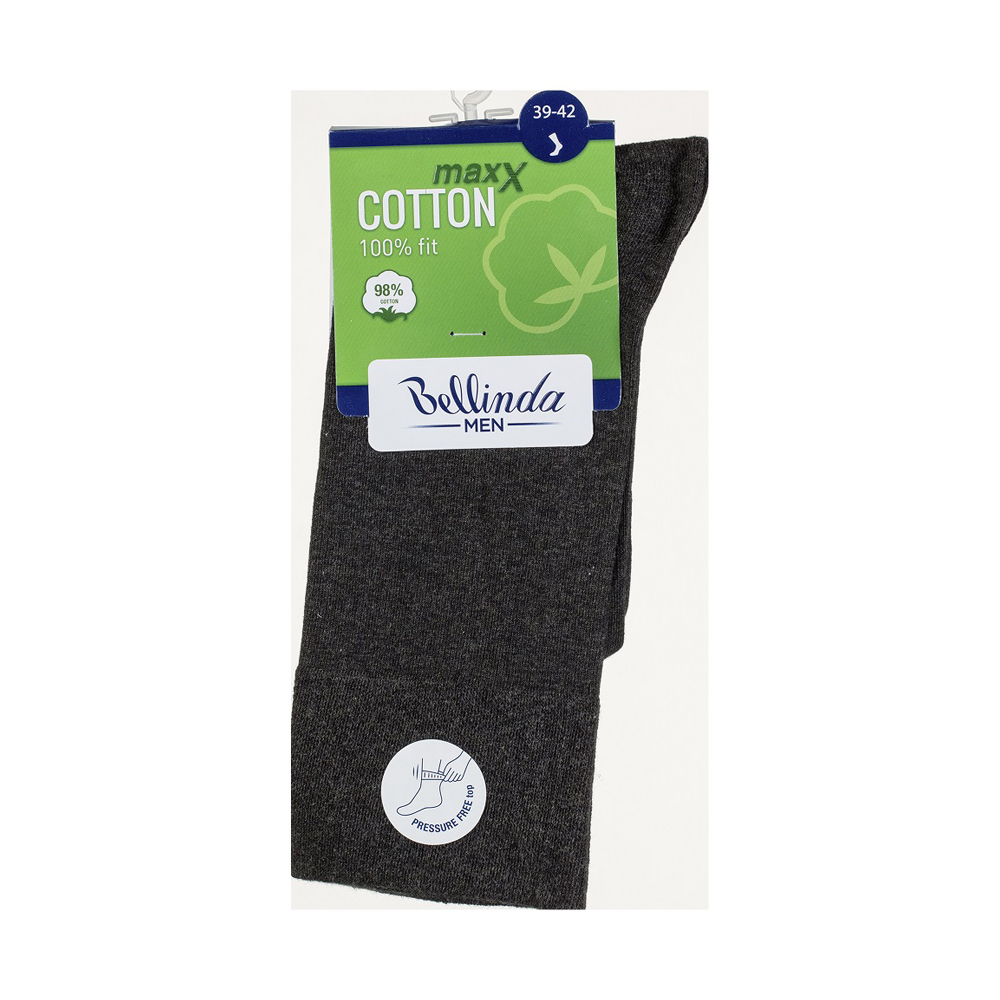 Bellinda COTTON MAXX vel. 39/42 pánské ponožky 1 pár šedé Bellinda