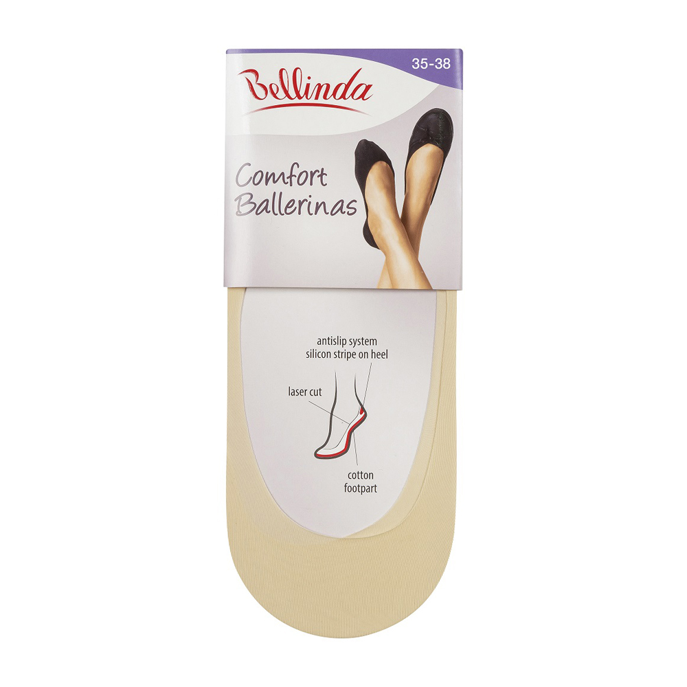 Bellinda Comfort Ballerinas vel. 35/38 dámské bavlněné balerínky 1 pár tělové Bellinda