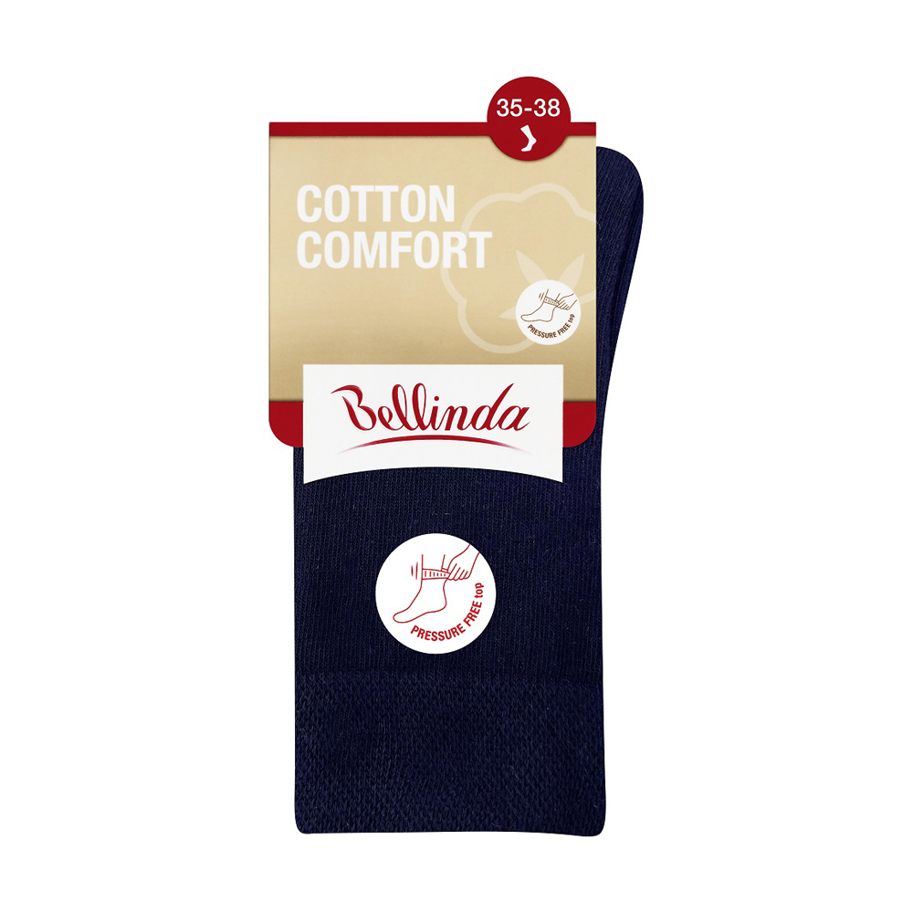 Bellinda Cotton Comfort vel. 35/38 dámské klasické ponožky 1 pár modré Bellinda