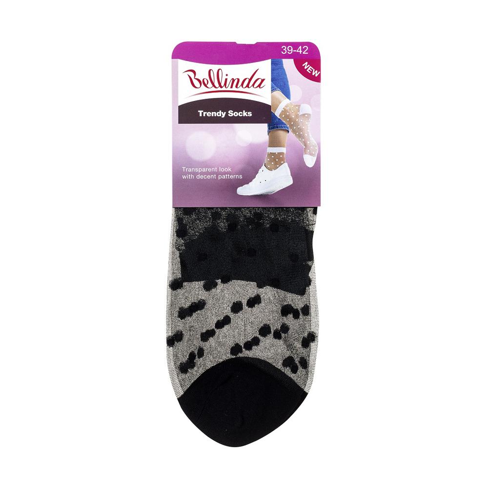 Bellinda Dámské punčochové ponožky s puntíky vel. 39/42 1 pár černé Bellinda