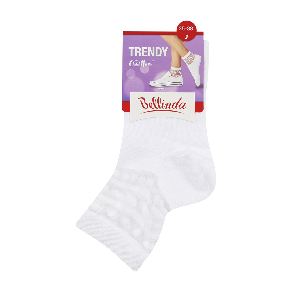 Bellinda TRENDY COTTON vel. 35/38 dámské ponožky 1 pár bílé Bellinda